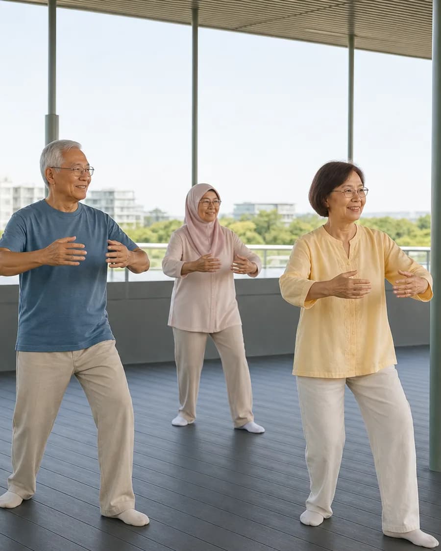 Garden & Orchid Club qigong session