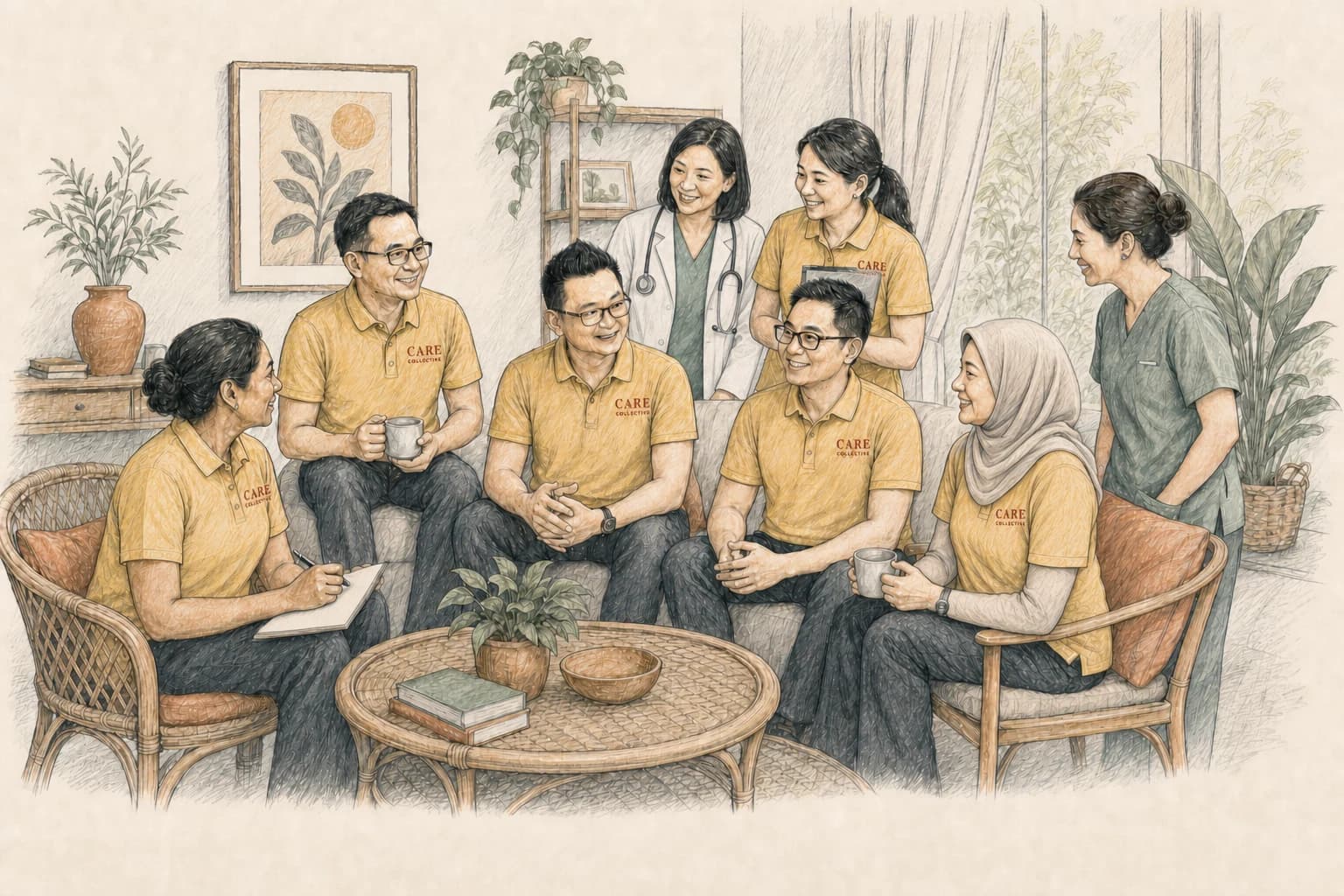 The Care Collective team together